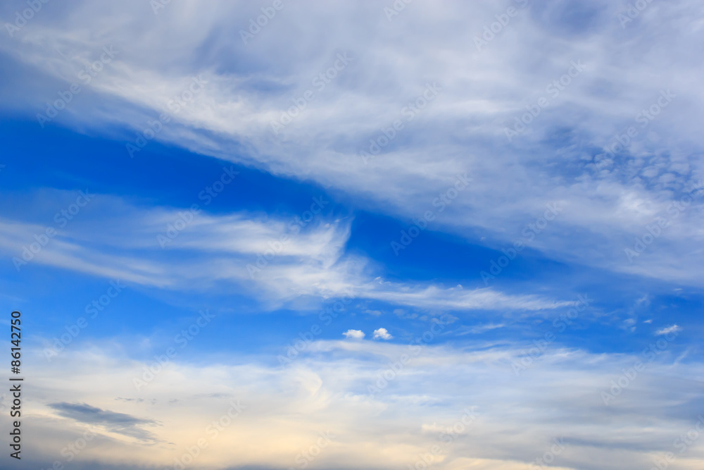 Blue sky with cloud Blue sky with cloud