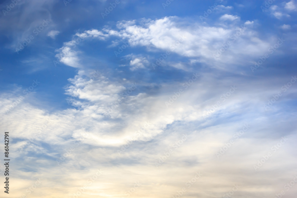 Blue sky with cloud Blue sky with cloud