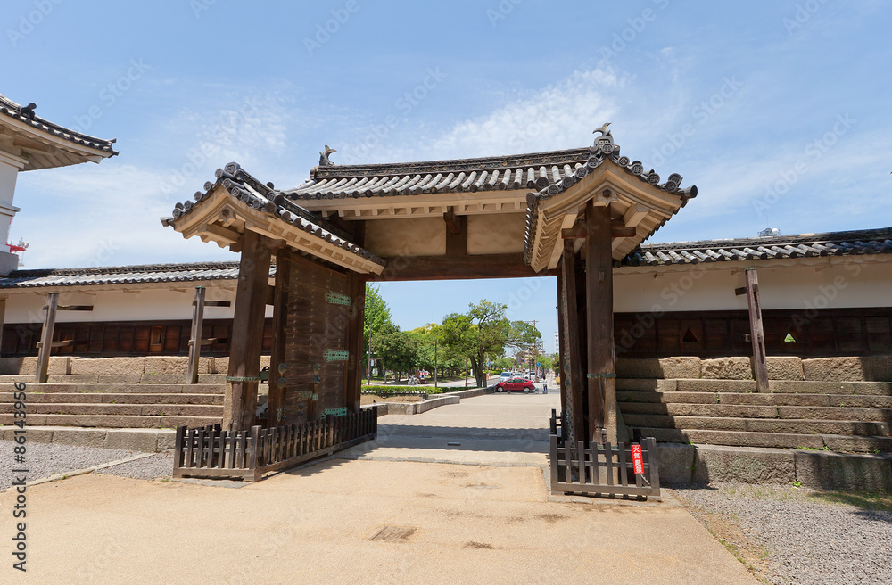 Oteninomon Gate (1670) of Marugame castle, Japan Oteninomon Gate (1670) of Marugame castle, Japan