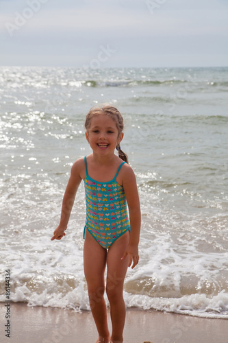 Little girl at beach