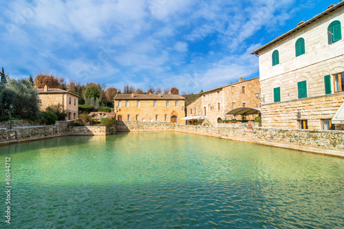 Bagno Vignoni medieval village in Tuscany