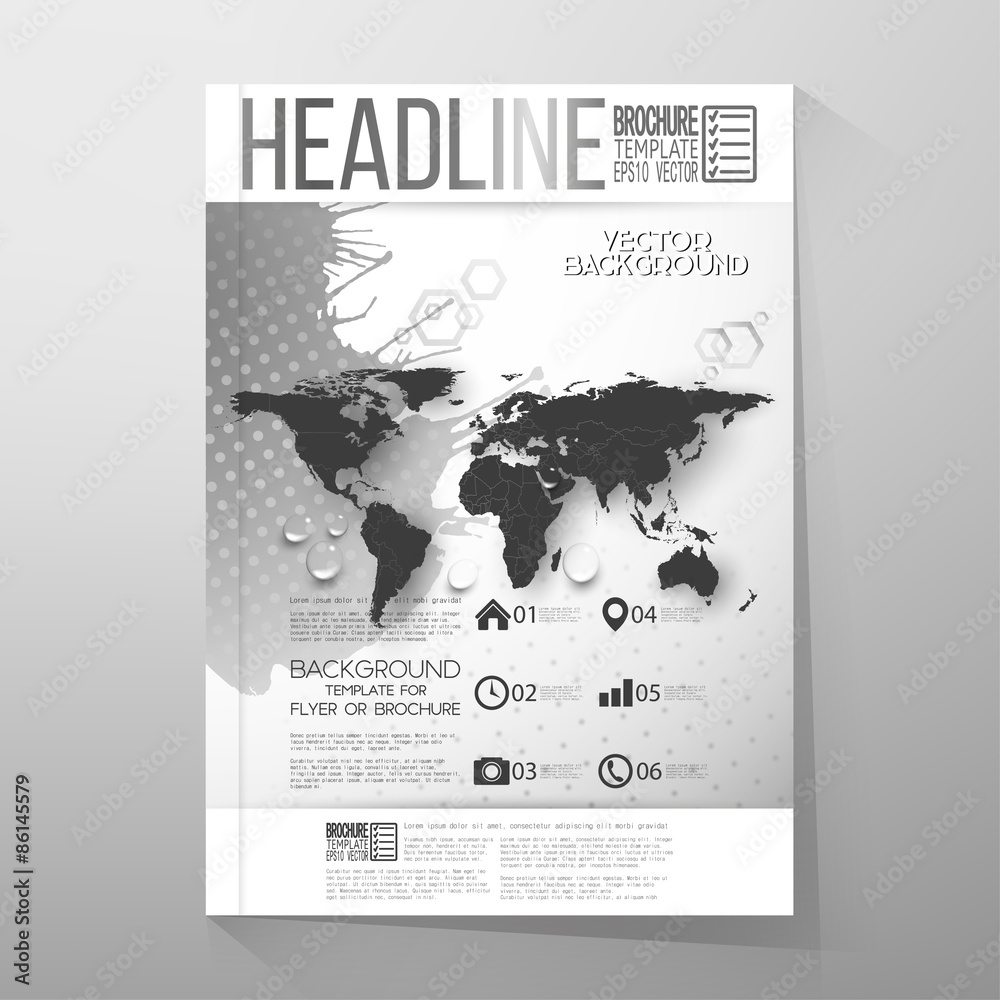 Naklejka premium Abstract hand drawn watercolor background with place for text