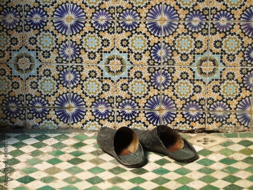 Babouches au hamam