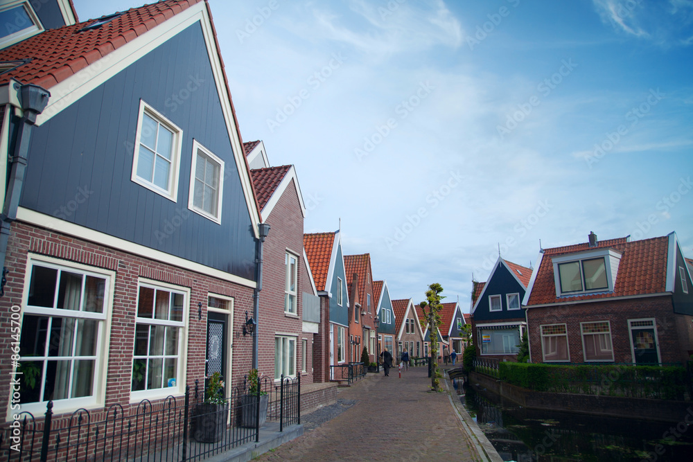 old fishing village of Marken in the Netherlands. Close to Amste