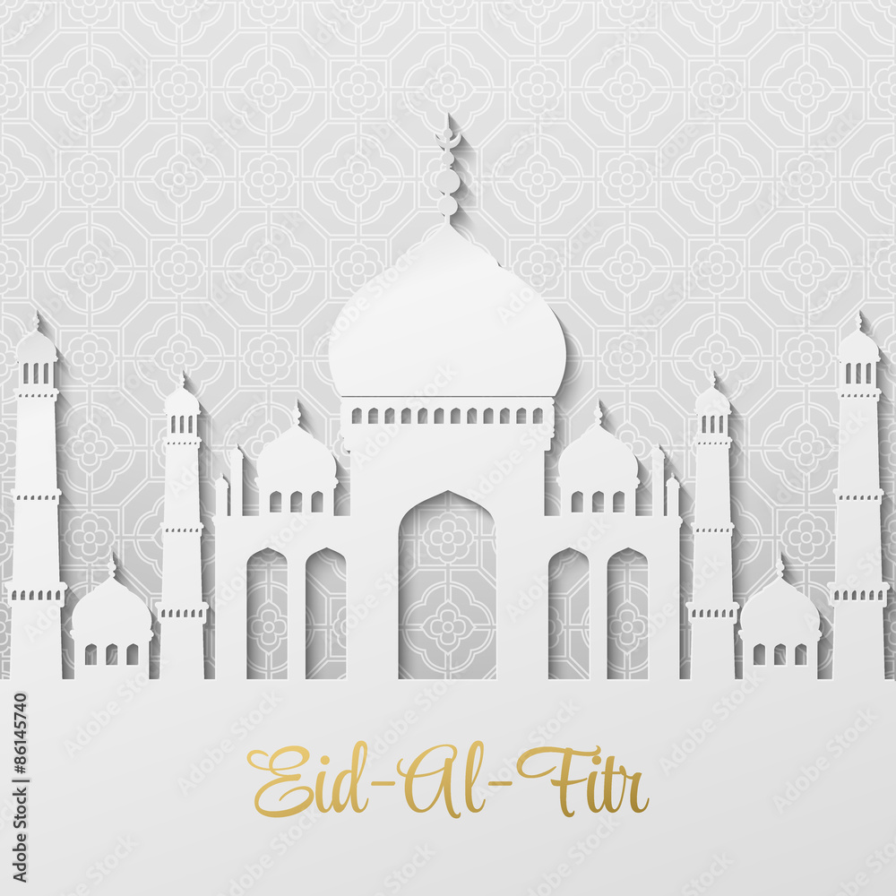 Eid Al Fitr. Eid Mubarak. Vector background