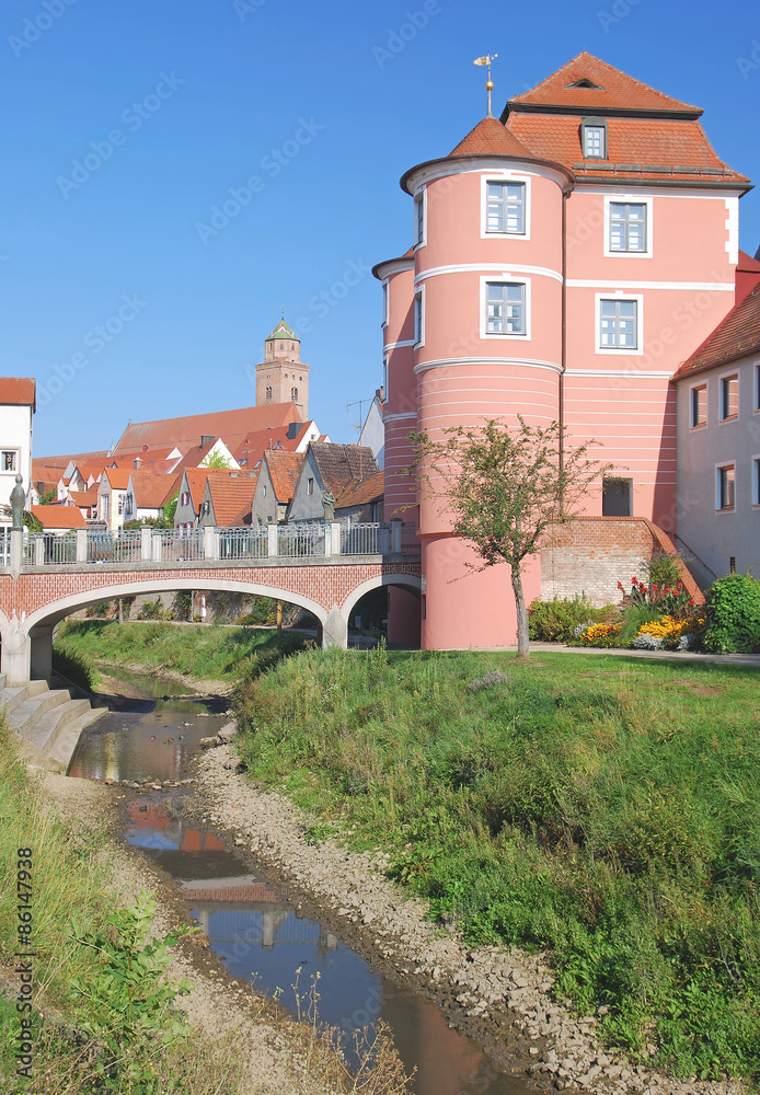 am Rieder Tor in Donauwörth an der romatischen Strasse,Bayern,Schwaben,Deutschland am Rieder Tor in Donauwörth an der romatischen Strasse,Bayern,Schwaben,Deutschland