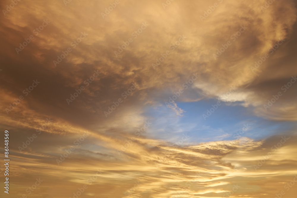 Obraz premium Bueatiful sunset sky