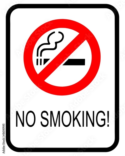 No Smoking Sign Red