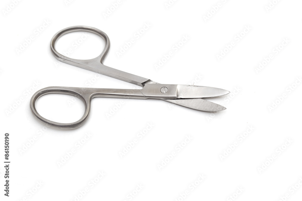 scissors on the white background scissors on the white background