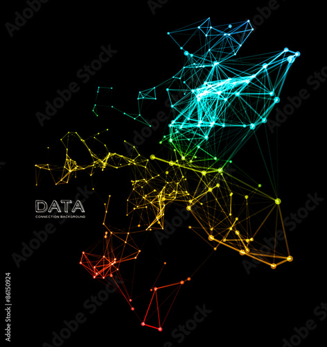 Abstract network connection background