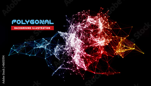 Abstract network connection background