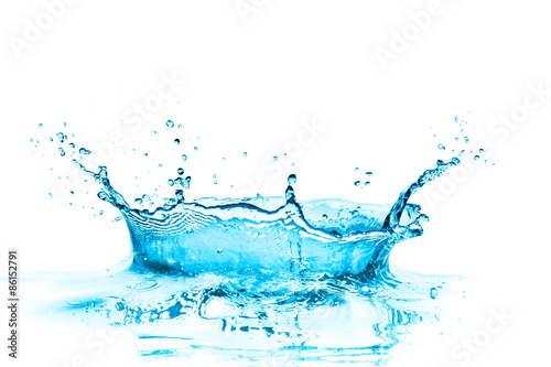 a crown shaped water splash