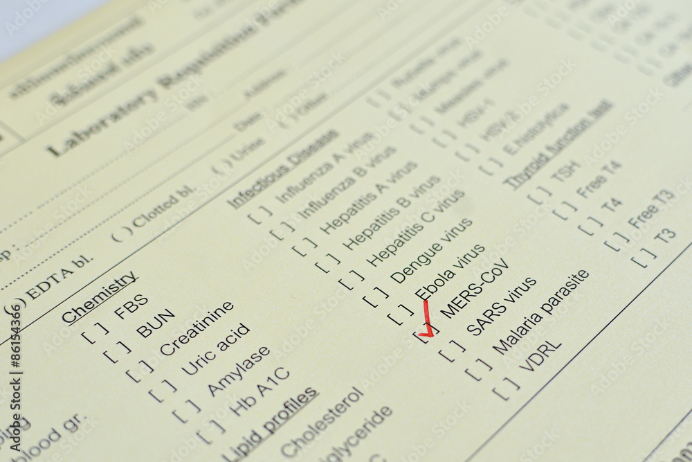 Laboratory requisition form for MERS virus Laboratory requisition form for MERS virus