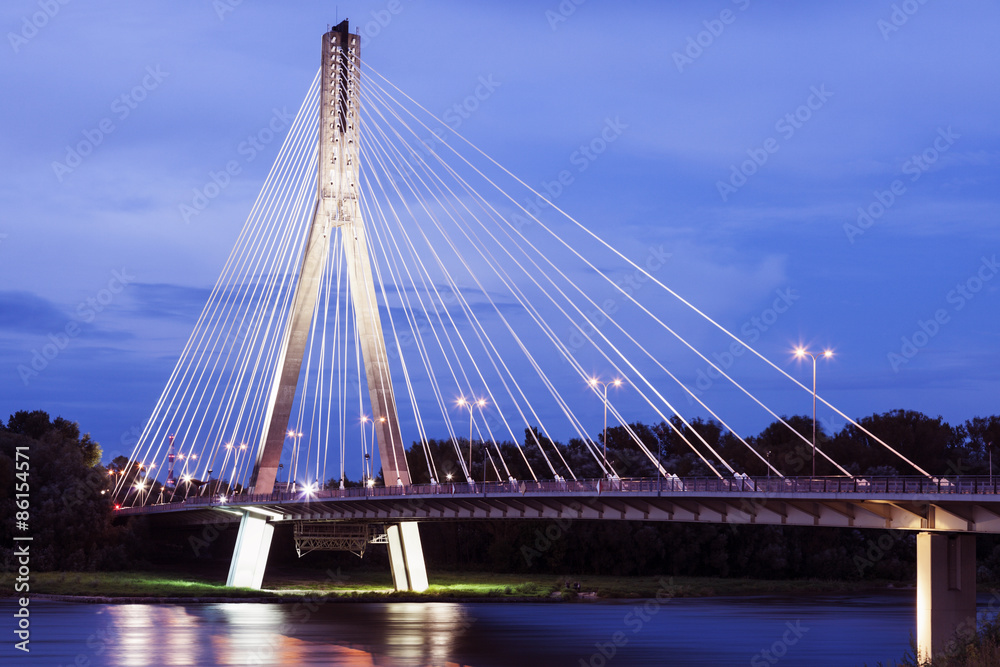 Swietokrzyski Bridge - Warsaw, Poland Swietokrzyski Bridge - Warsaw, Poland
