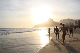 Ipanema Beach Rio de Janeiro Brazil Sunset