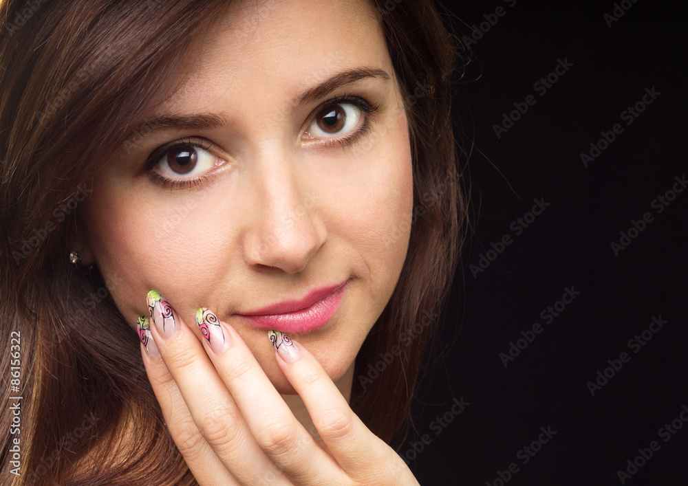 Young beautiful woman fashion portrait Young beautiful woman fashion portrait
