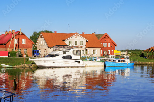 Yacht port in Lithuania, Kintai.