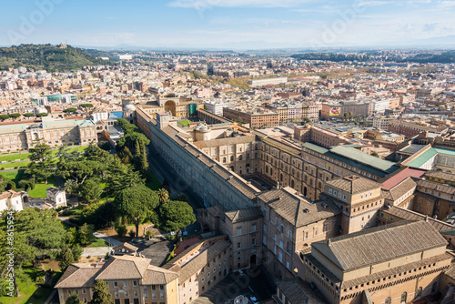 Vatican Museums view from top of St. Peter's Basilica