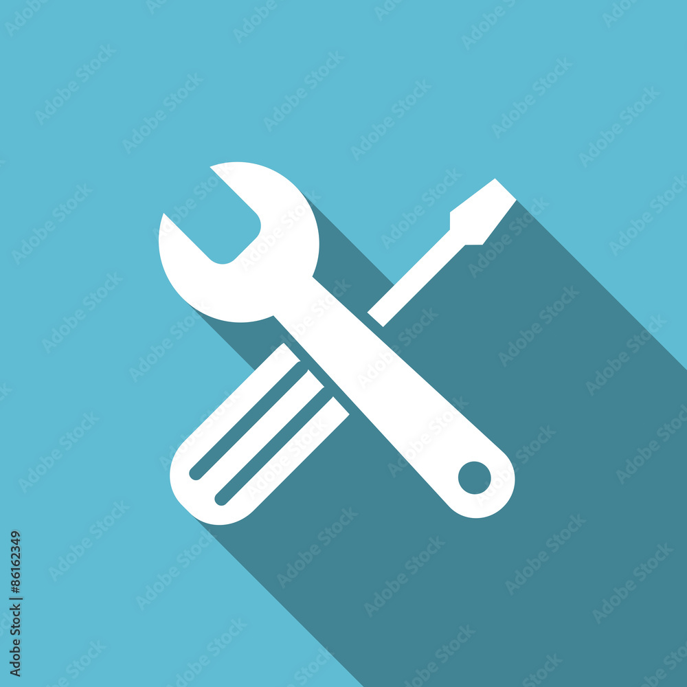 tools flat icon service sign tools flat icon service sign