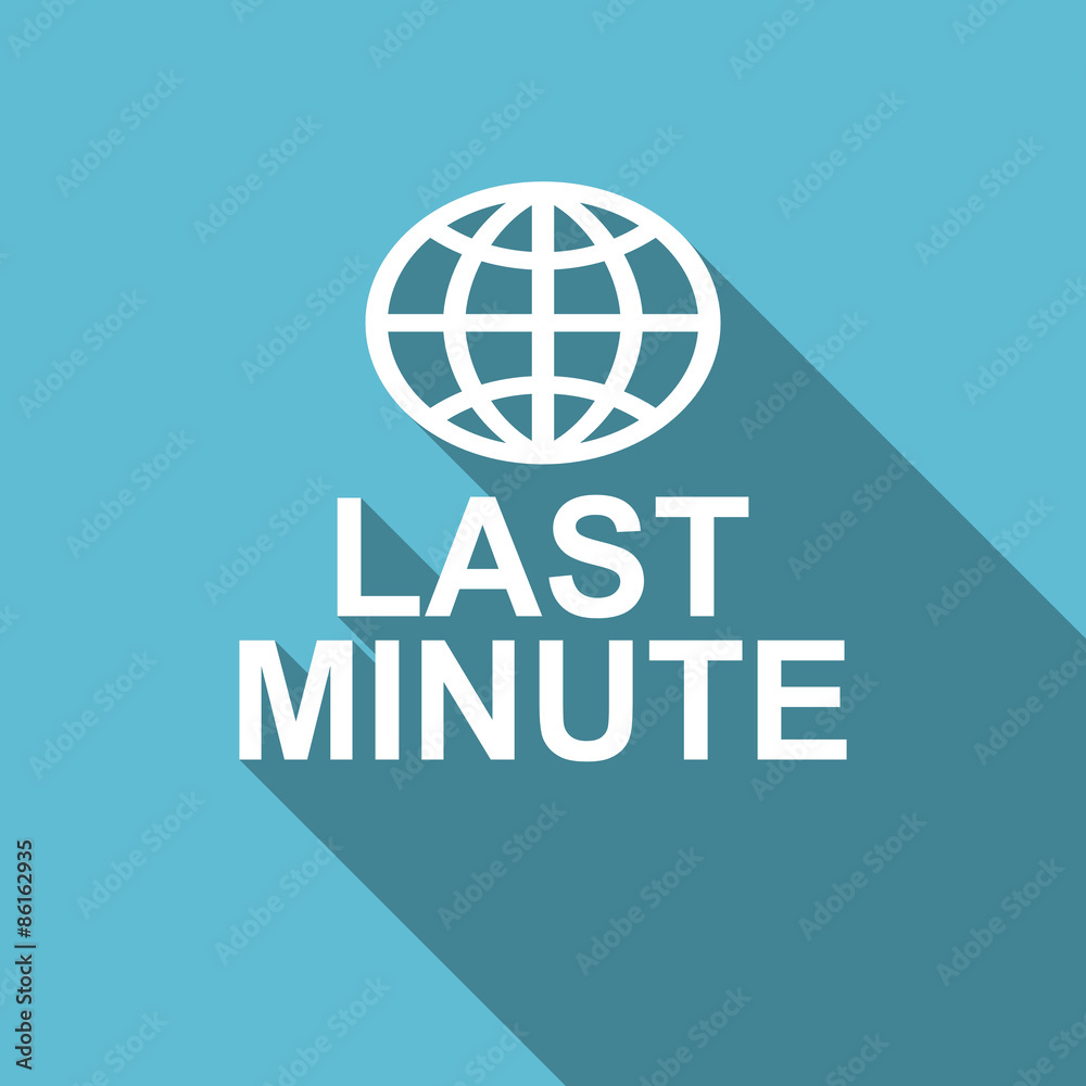 last minute flat icon last minute flat icon