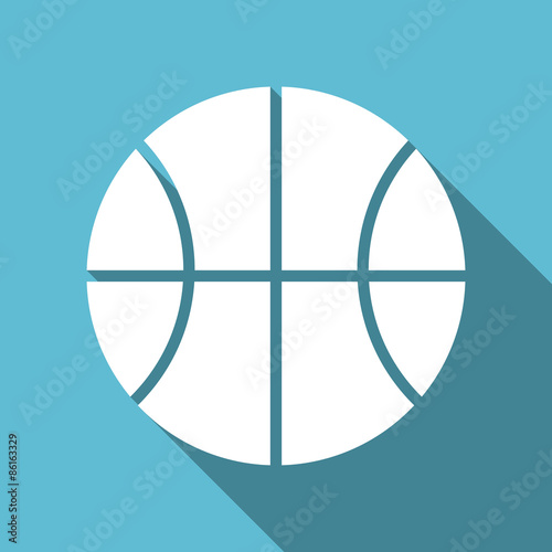 ball flat icon basketball sign