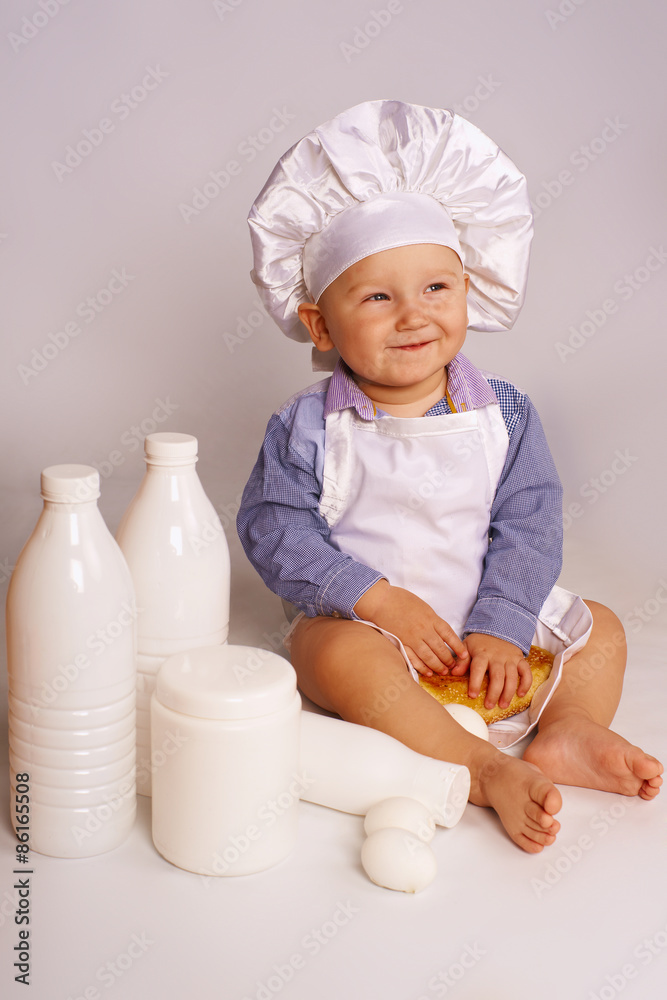 Smiling little chef Smiling little chef