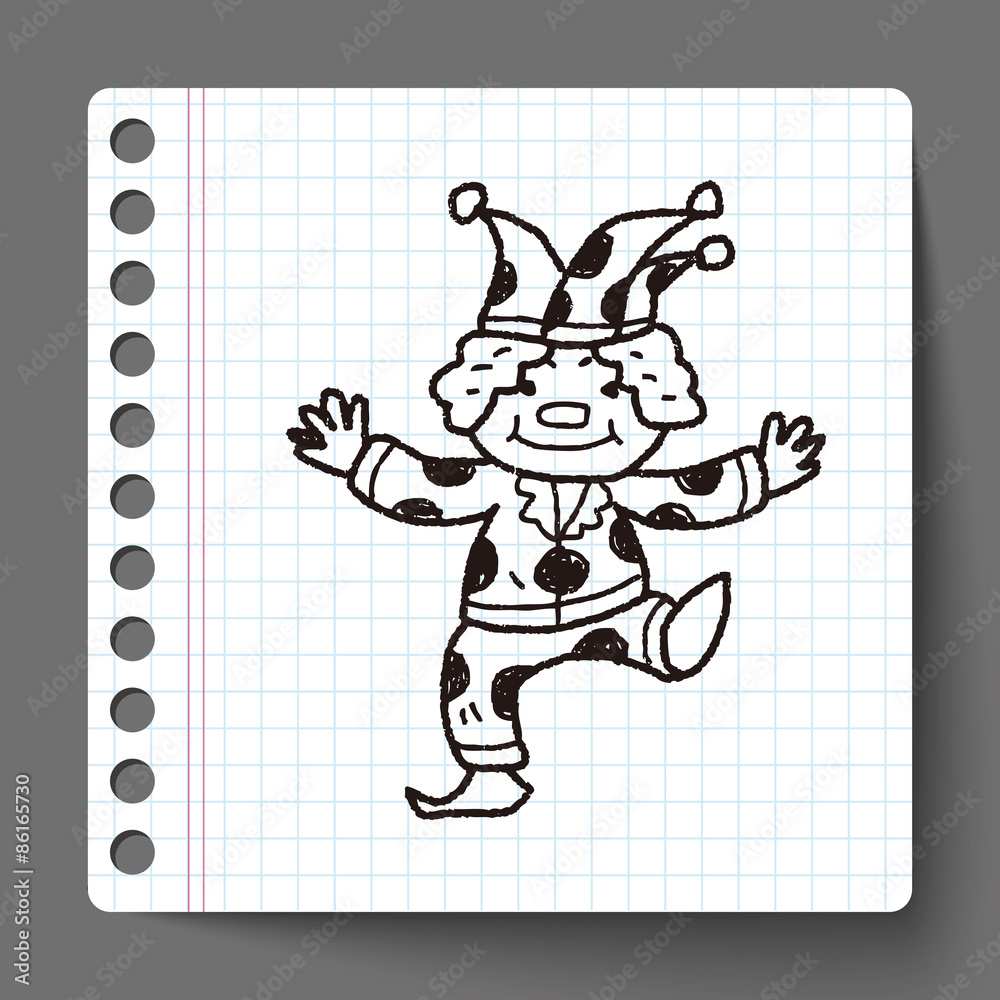 clown doodle drawing clown doodle drawing