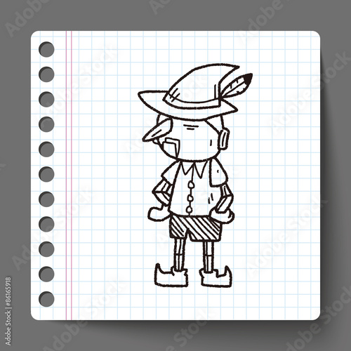 pinocchio doodle