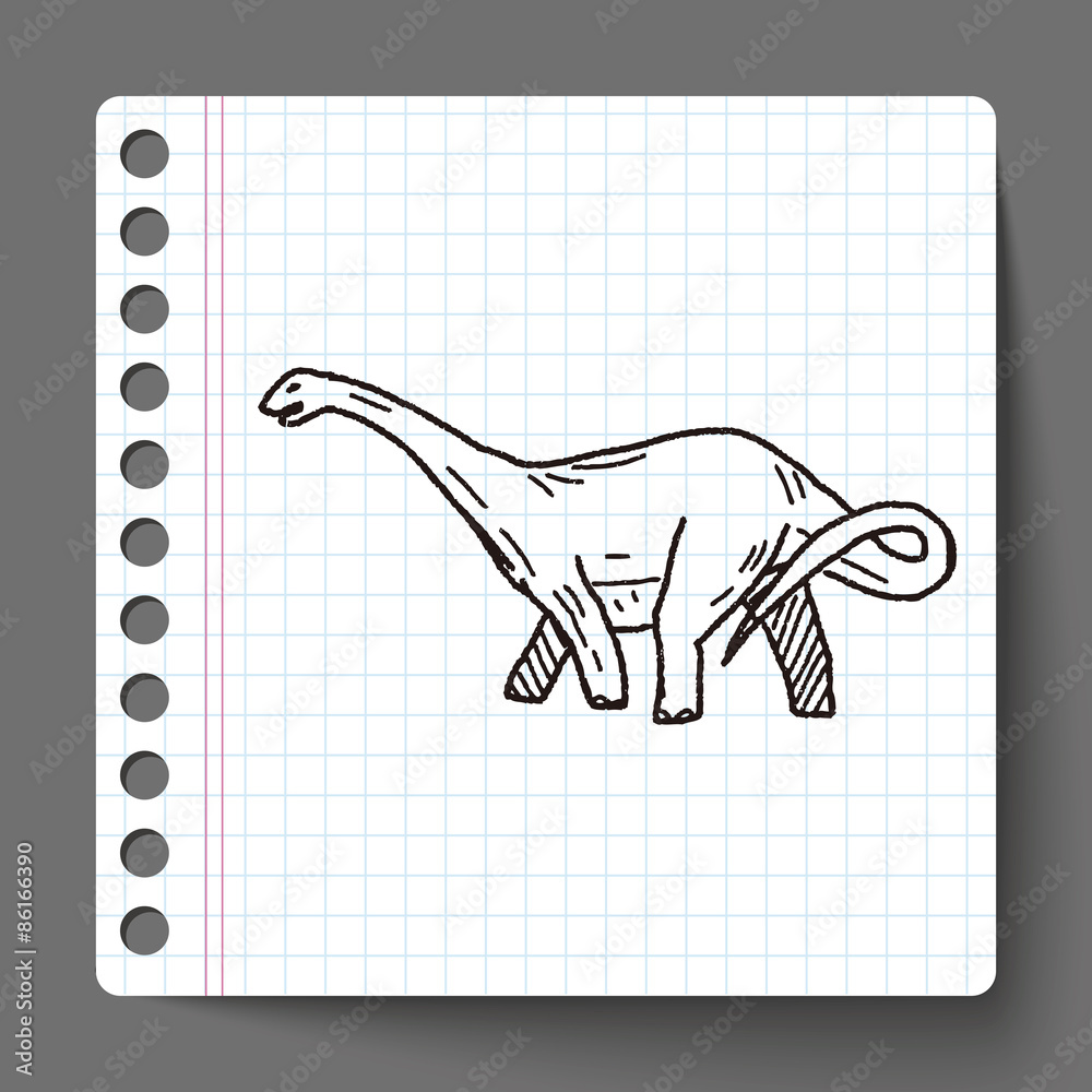 Brontosaurus dinosaur doodle Brontosaurus dinosaur doodle