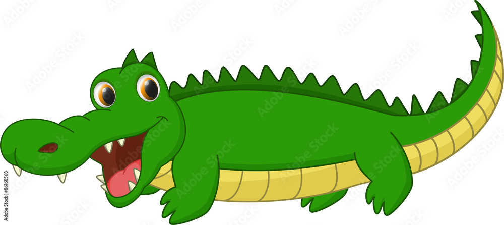 Fototapeta premium cute crocodile cartoon