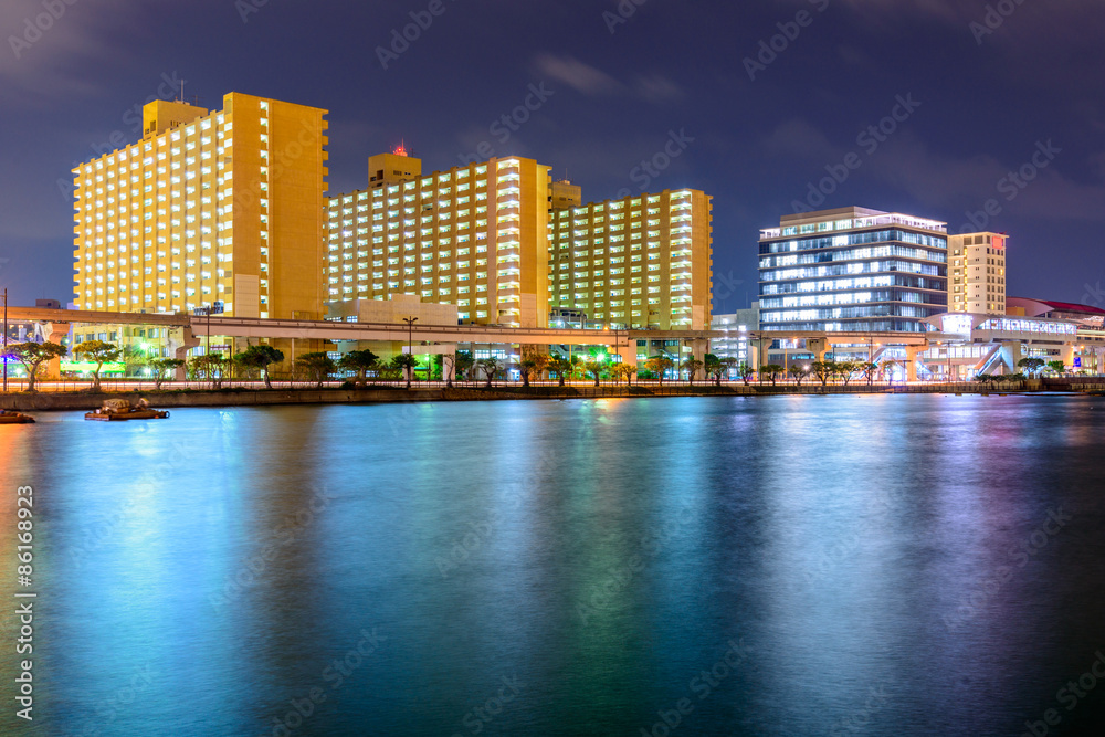 Obraz premium Naha, Japan Cityscape