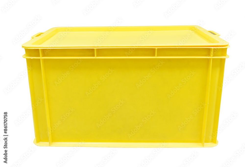 yellow plastic box packaging of finished goods product yellow plastic box packaging of finished goods product