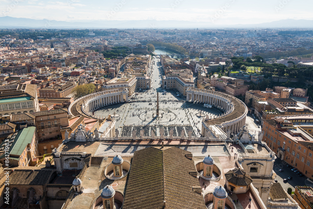 View from top of St. Peter's Basilica
