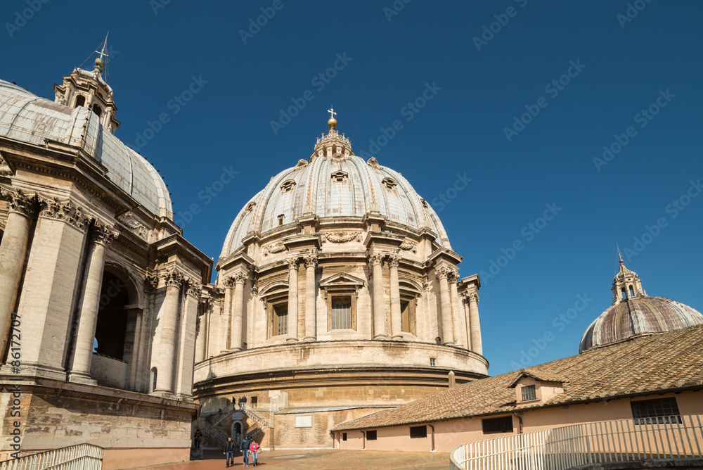 On the roof of St. Peter's Basilica