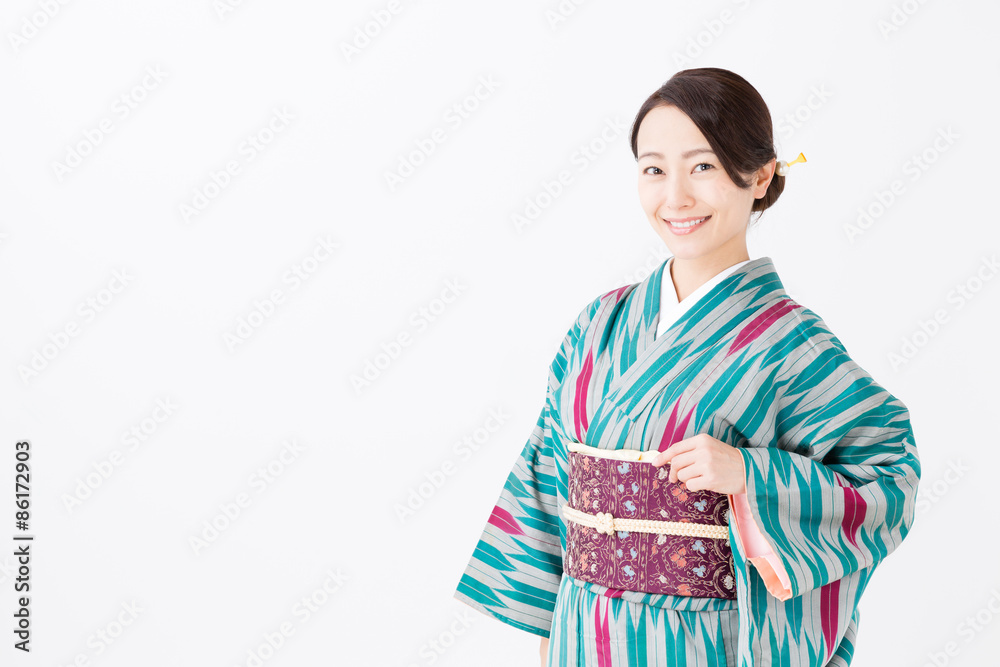 portrait of asian woman wearing kimono portrait of asian woman wearing kimono