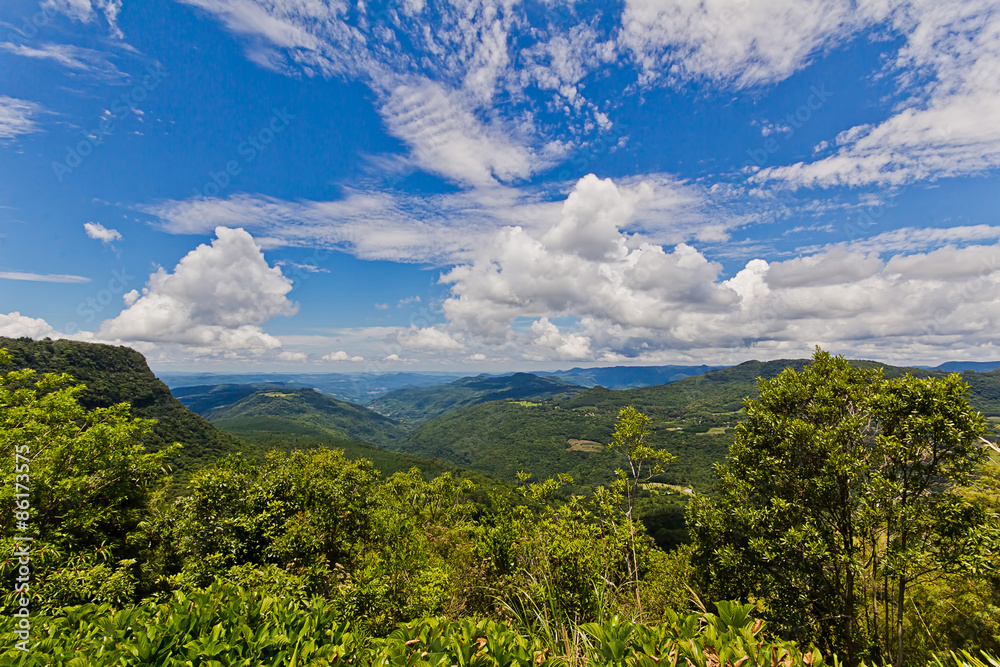 Obraz premium View of Quilombo Valley at Gramado City, Rio Grande do Sul, Brazil.