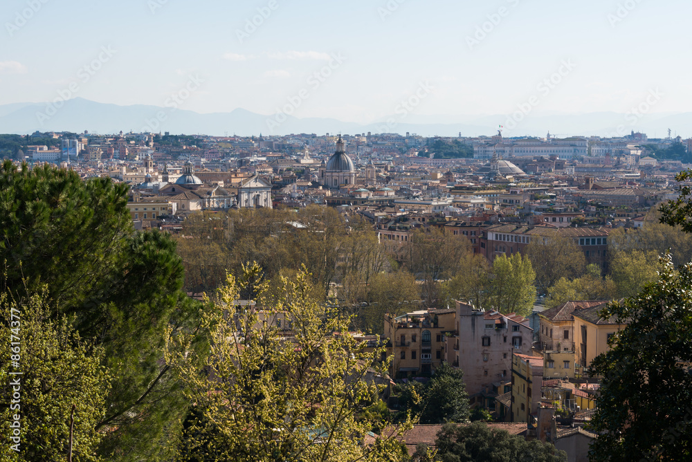 Rome view from Trastevere