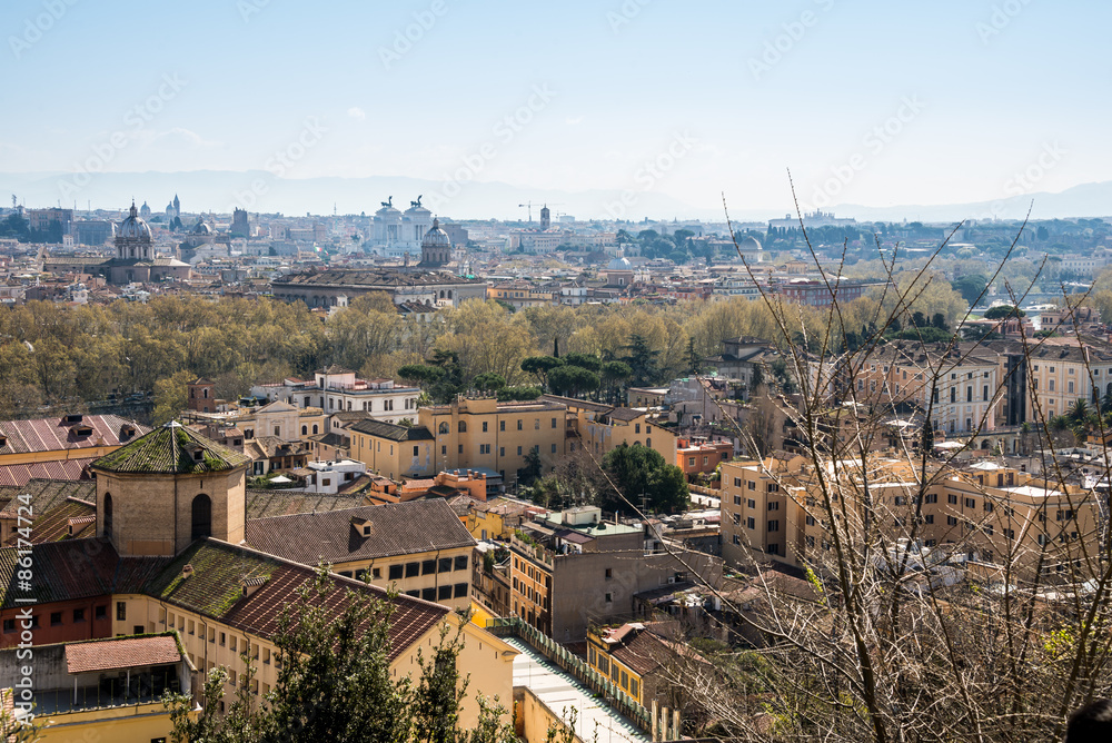 Rome view from Trastevere