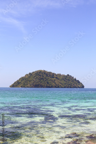 beautiful island with white beach