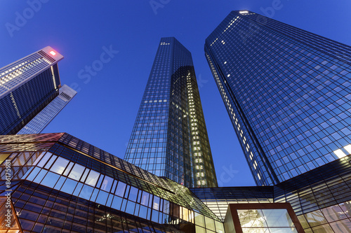 Modern architecture of downtown of Frankfurt