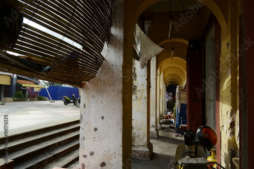 Картината върху платно Street market in Alor Setar city. Malaysia