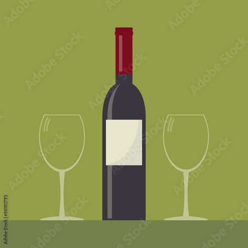 Serving wine.