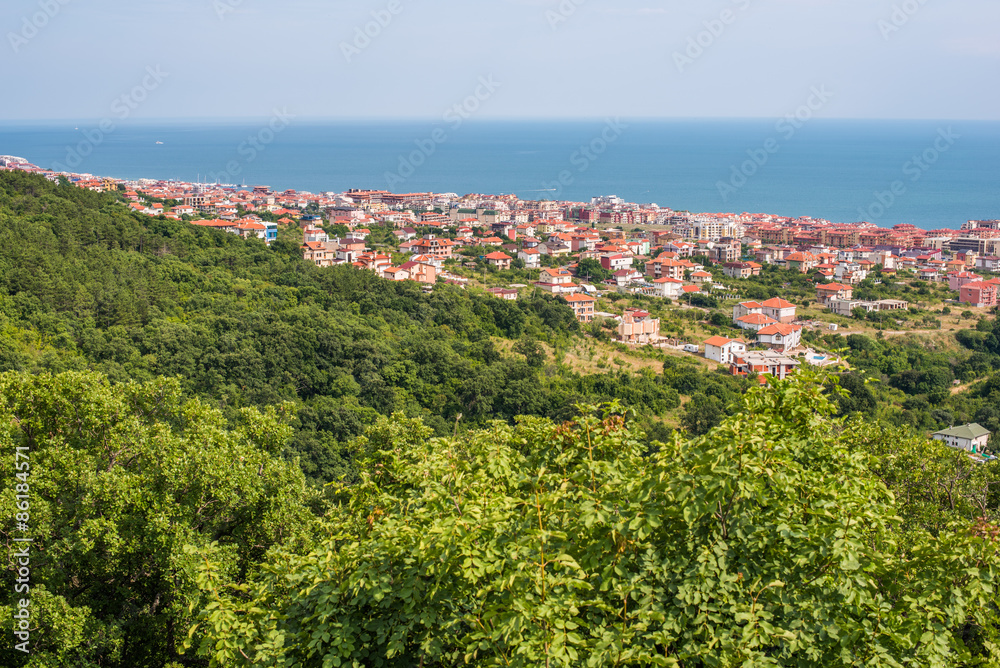 Black Sea coast next to Nesebar, Bulgaria