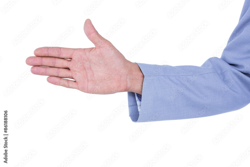Handsome businessman gesturing with hands Handsome businessman gesturing with hands