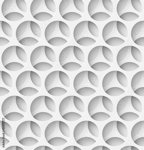White paper seamless circle background