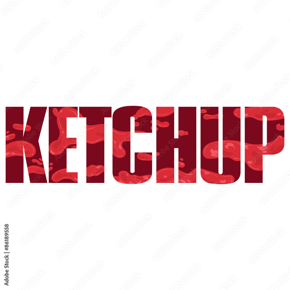 Fototapeta premium Ketchup sign
