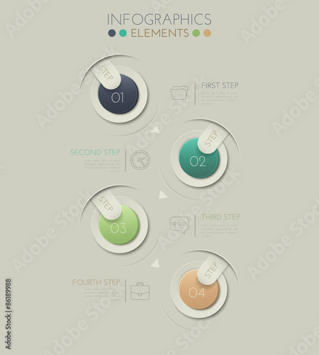 Step-by-step. Colour 3D illustration.