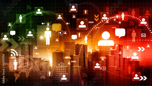 global business network concept