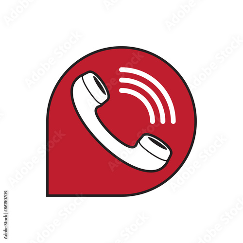 classic wire phone handset