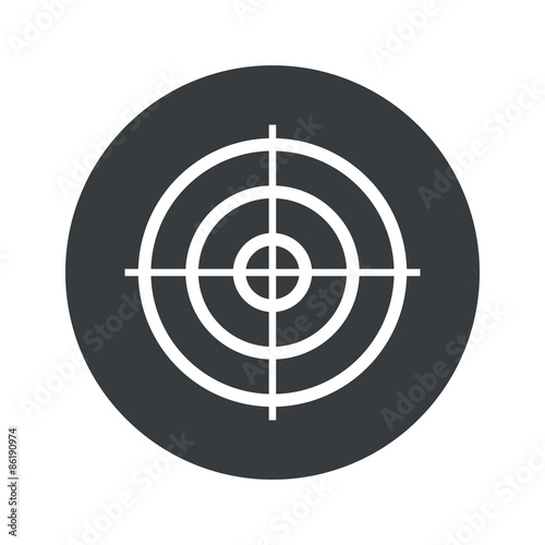Monochrome round aim icon